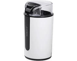 Sokany, Elektrische Koffiemolen 200W Capaciteit 75g, Zwart / Wit