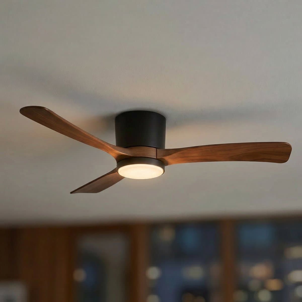 LED Plafondventilator | Zwart | 18W | 1440 lumen | CCT - Kleurwissel | Niet dimbaar — afbeelding 1