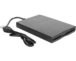 Externe Floppy Drive - Draagbare Schijf - Bestanden Overzetten - USB Aangedreven - 35 inch - Zwart
