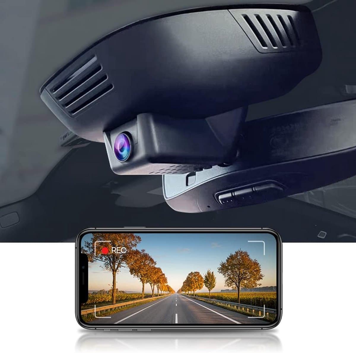 4K Dashcam voor Volvo Polestar 2 met WiFi en Nachtzicht — afbeelding 1