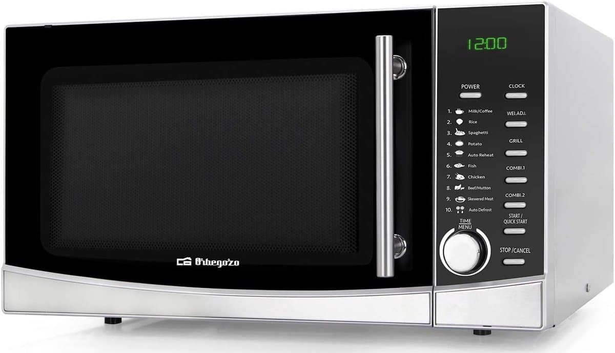 Grill Magnetron 34 Liter met 9 Programma's en ontdooifunctie - 1000W — afbeelding 1