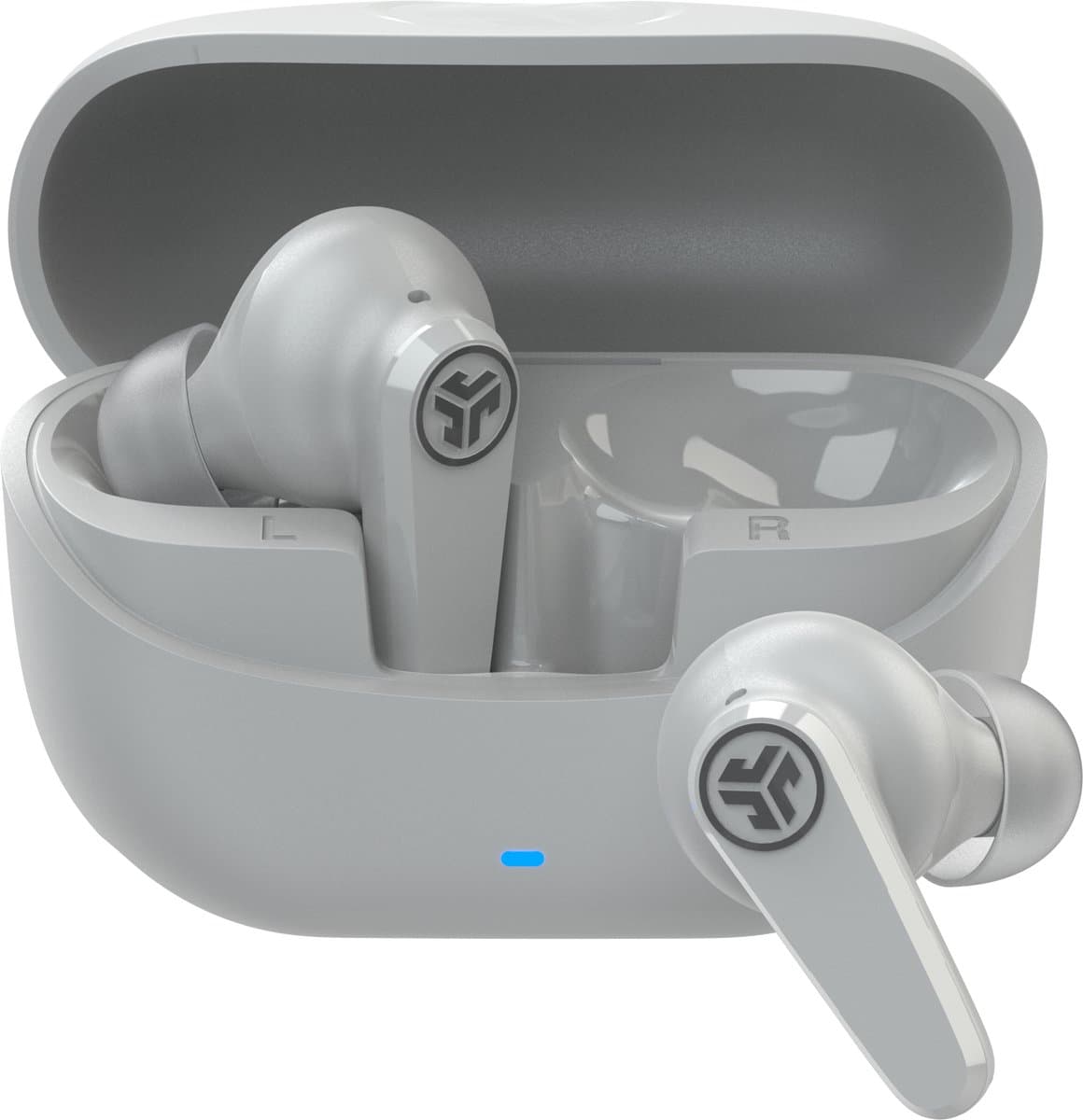 JLab Go Pods ANC Draadloze Oordopjes Met Noise Cancelling - Oortjes Draadloos Bluetooth - 26 uur Batterijduur - Hybrid ANC - Equalizer EQ4 App - Multipoint - Fast Charging Case - Wit — afbeelding 1