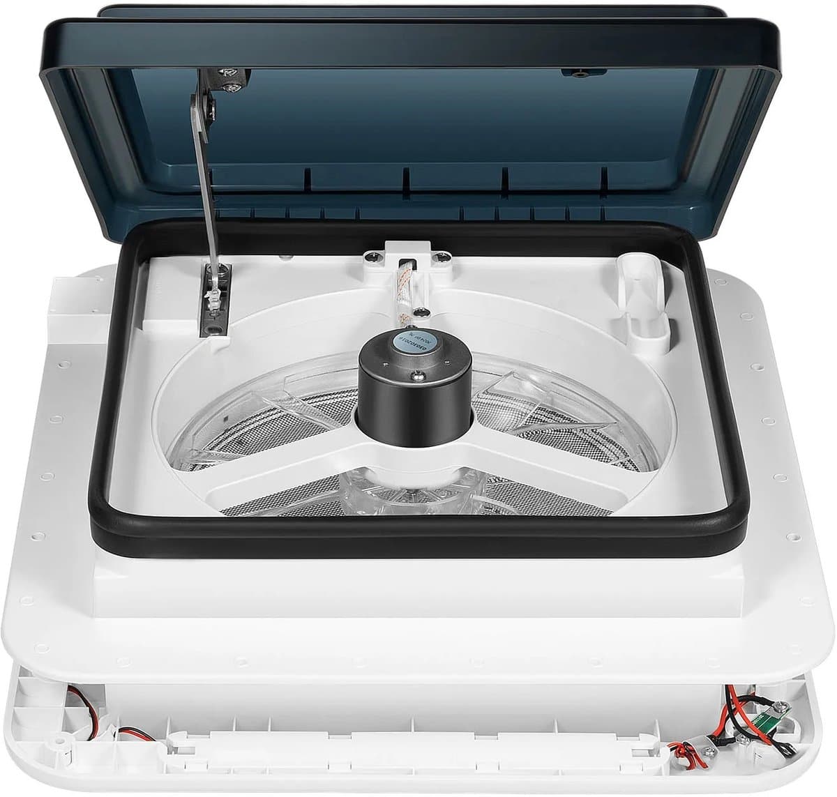 Cellista Dakventilator Camper 12V - RV Ventilator Met LED Verlichting - Dakluik Ventilator - Lucht Ventilator Caravan - 5-35m³/min Luchtstroom - 10 Bladen — afbeelding 1