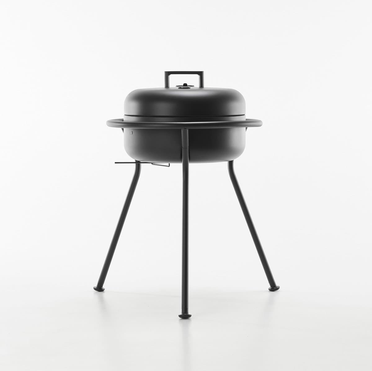 ZEE - KORO - Barbecue - Poedergelakt staal - Zwart — afbeelding 1