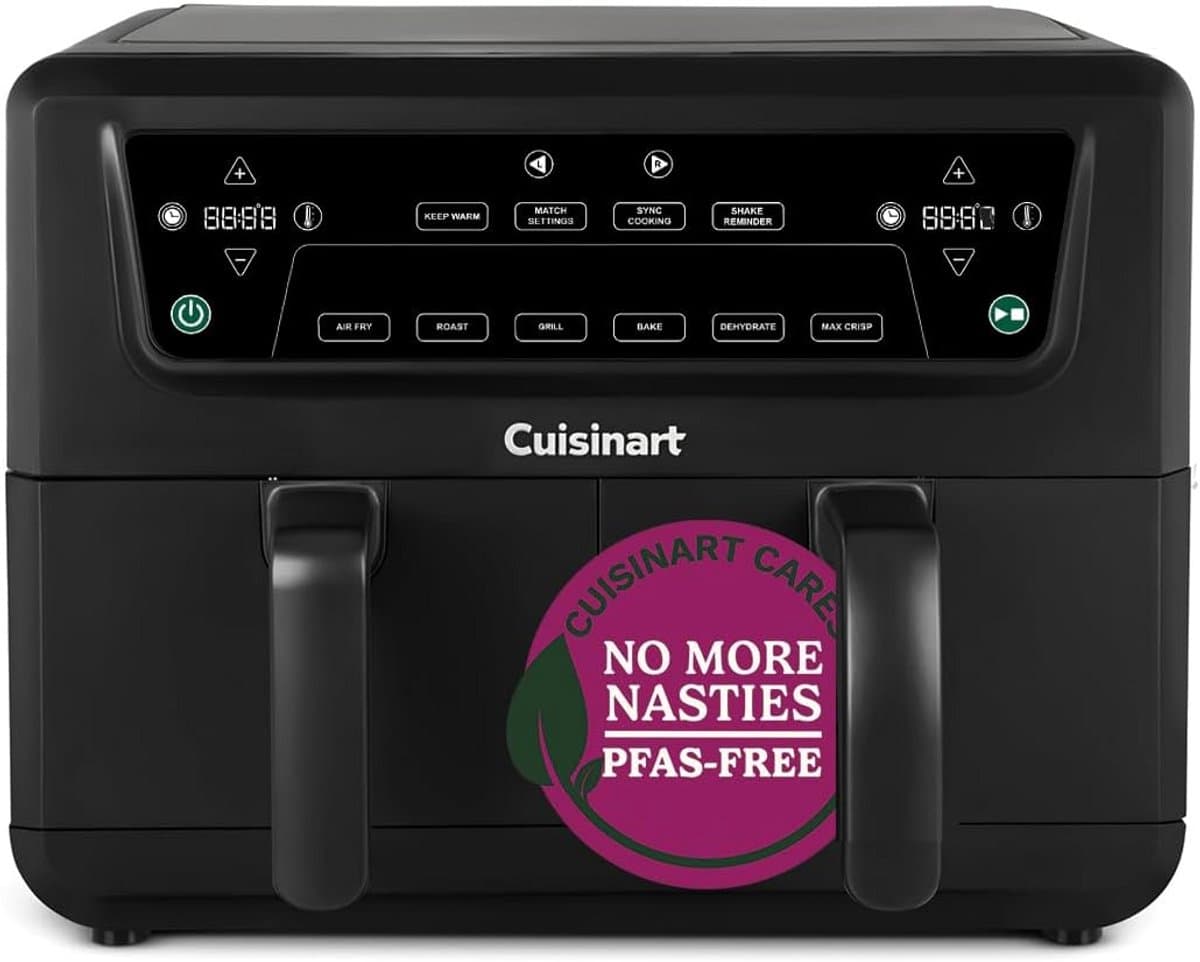 Airfryer en Oven - Multicooker Hetelucht - Gezond Koken - Drie Kookzones - 136 Liter Capaciteit - Roestvrij Staal — afbeelding 1