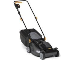 Elektrische grasmaaier - Snoer maaier - Gazon onderhoud - Krachtige motor - 40L opvangbak - Geel