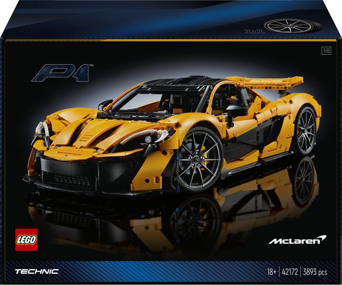 Lego Technic 42172 Mclaren P1 Bouwstenen Multicolor — afbeelding 1