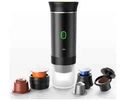 Florixa® Draagbare Koffiemachine - Blender To Go - Draagbare Blender - Zwart - 9cm × 9cm × 27cm