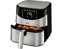 XL Heteluchtfriteuse 5 Liter RVS - 1700W - Vetvrij Frituren en Grillen
