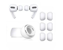 4 Paar Oortips voor AirPods Pro - Siliconen oordopjes - AirPods Pro dopjes - Geschikt voor AirPods - Antislip Siliconen Oordopjes met Ruisonderdrukkingsgat – LOUZIR