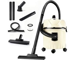 Fuegobird - Electric vacuum cleaner - krachtig 1400W - Grote capaciteit 16 L - 4 m cord - Blower connection - 6 accessoires - 1.5 m plastic hose - HEPA filterl - Bouwstofzuiger -Home Floor - Tapijtreiniger