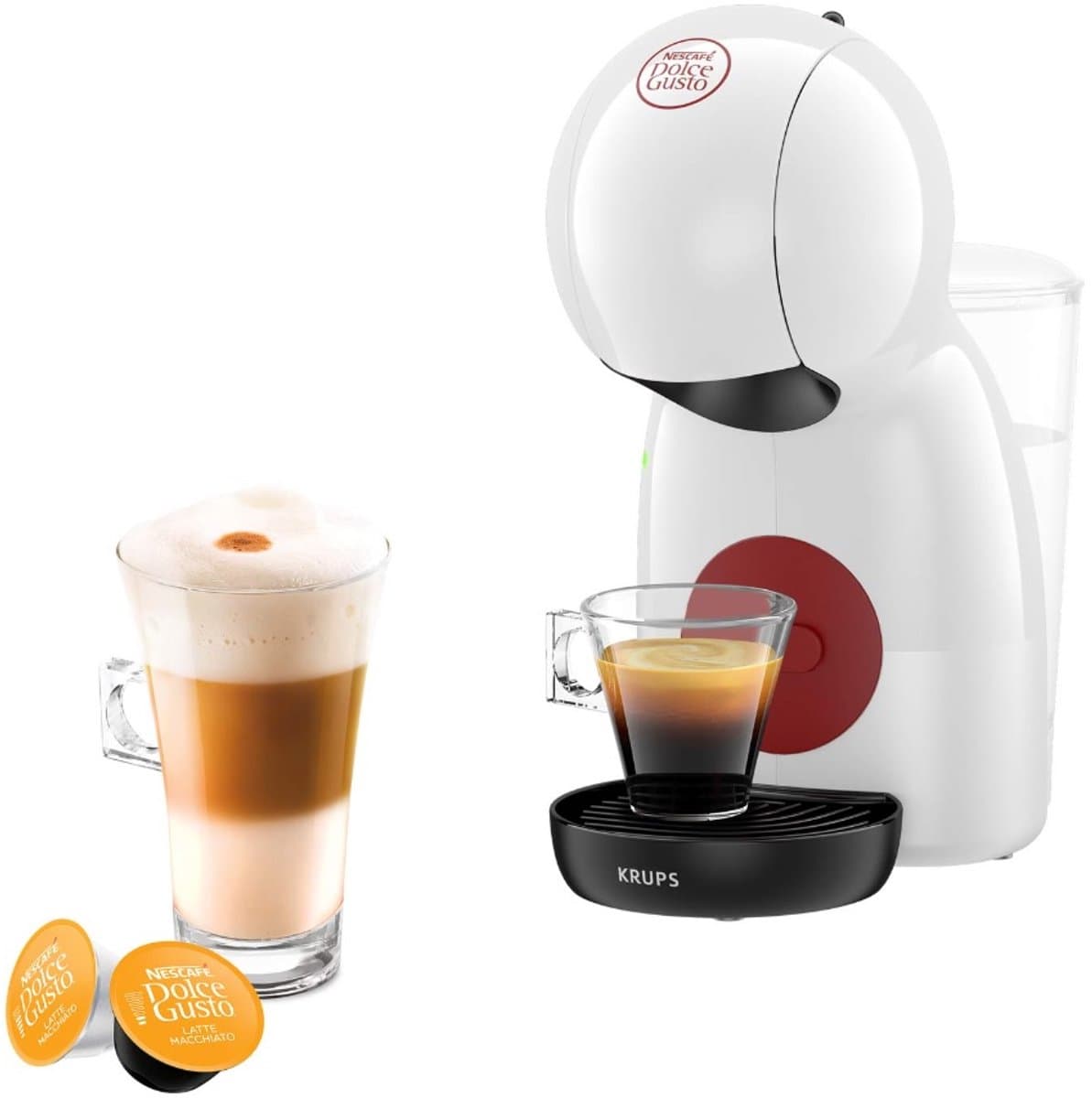 KRUPS Nescafé Dolce Gusto Multidrank koffiemachine, Ultra compact, Intuïtief, Piccolo XS wit YY5218F — afbeelding 1
