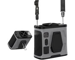 Draagbare riemclipventilator met krachtige koperen borstelloze motor, handsfree oplaadbare draagbare shirtventilator, persoonlijke hangende nekventilator voor kamperen op de werkplek in de buitenlucht