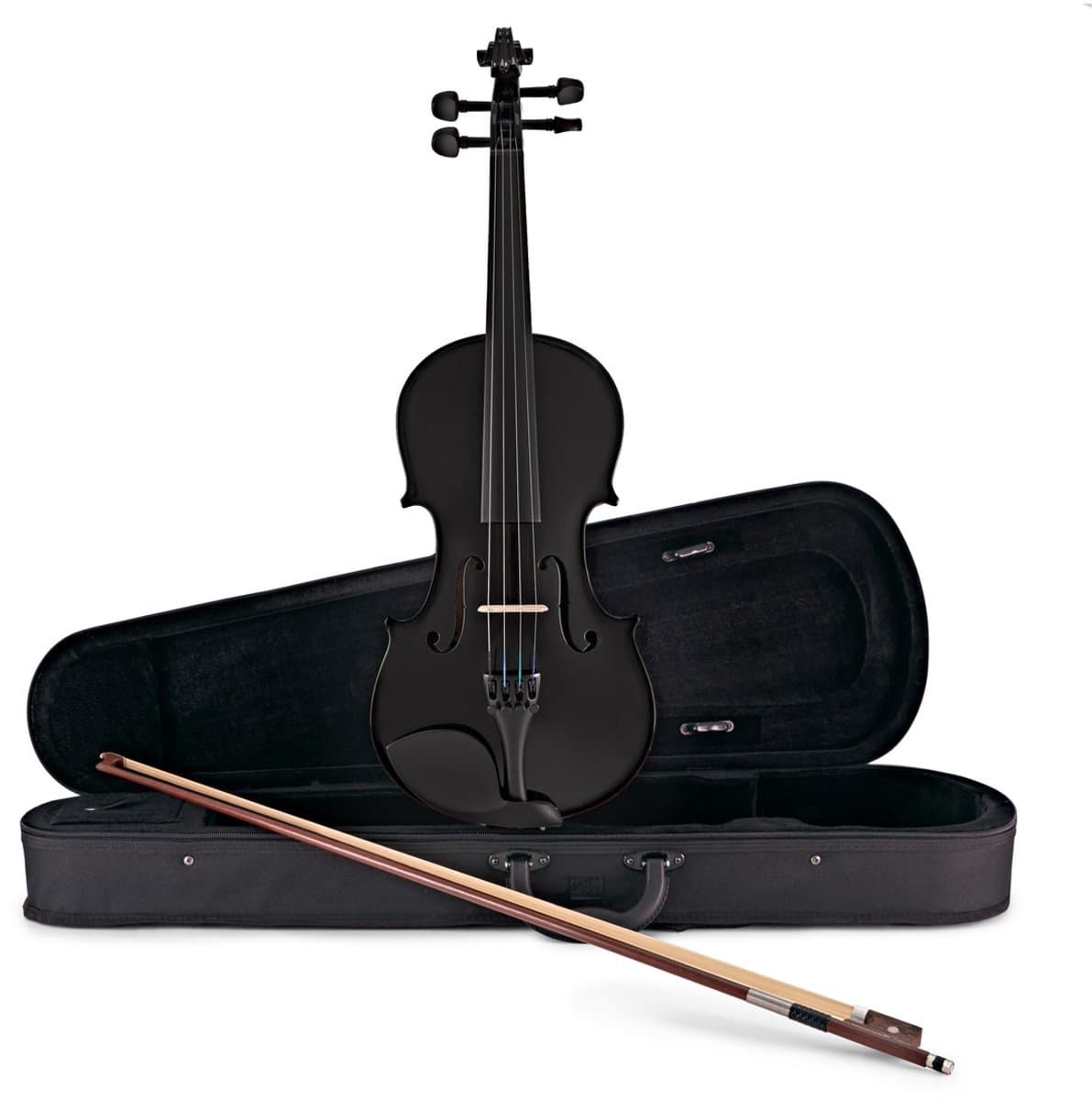 4/4 Studieviool van Gear4music, Zwart — afbeelding 1