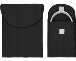 kwmobile Tas voor Headset / Overear headphone Hoofdtelefoon – Zachte Headset Beschermhoes van Stof – Opbergtas voor Accessoires – Cover in zwart