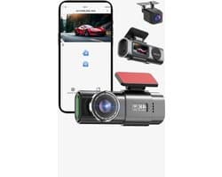 Thuys – Dashcam Voor Auto 4K + 1080p – Voor En Achter Camera – Met Parkeermodus – G–Sensor – App Bediening – Nachtzicht