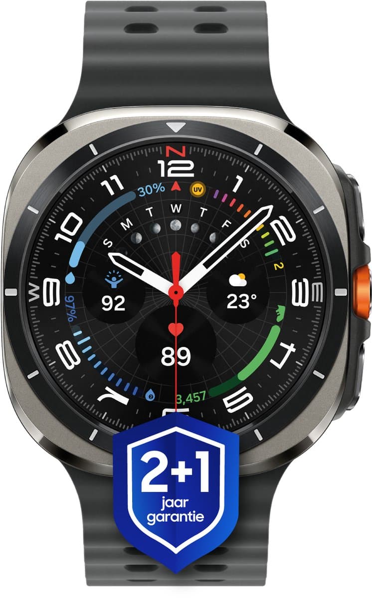 Samsung Galaxy Watch Ultra (2025) - Smartwatch - 47mm - E-simkaart - Titanium Zilverkleurig + 1 jaar extra garantie — afbeelding 1