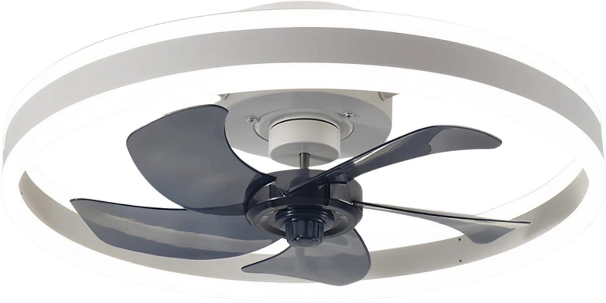Livano Plafondventilator - Met Verlichting - Plafond Ventilator - Met Lamp - Plafonniere Met Ventilator - Met Licht - Wit — afbeelding 1