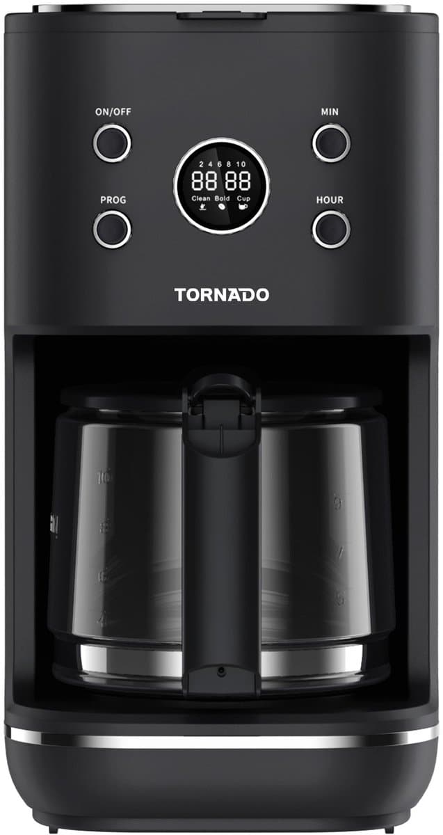Tornado TCM-9459-GS - Filterkoffiezetapparaat - 1,5L - 12 Kopjes - Retro - Zwart — afbeelding 1