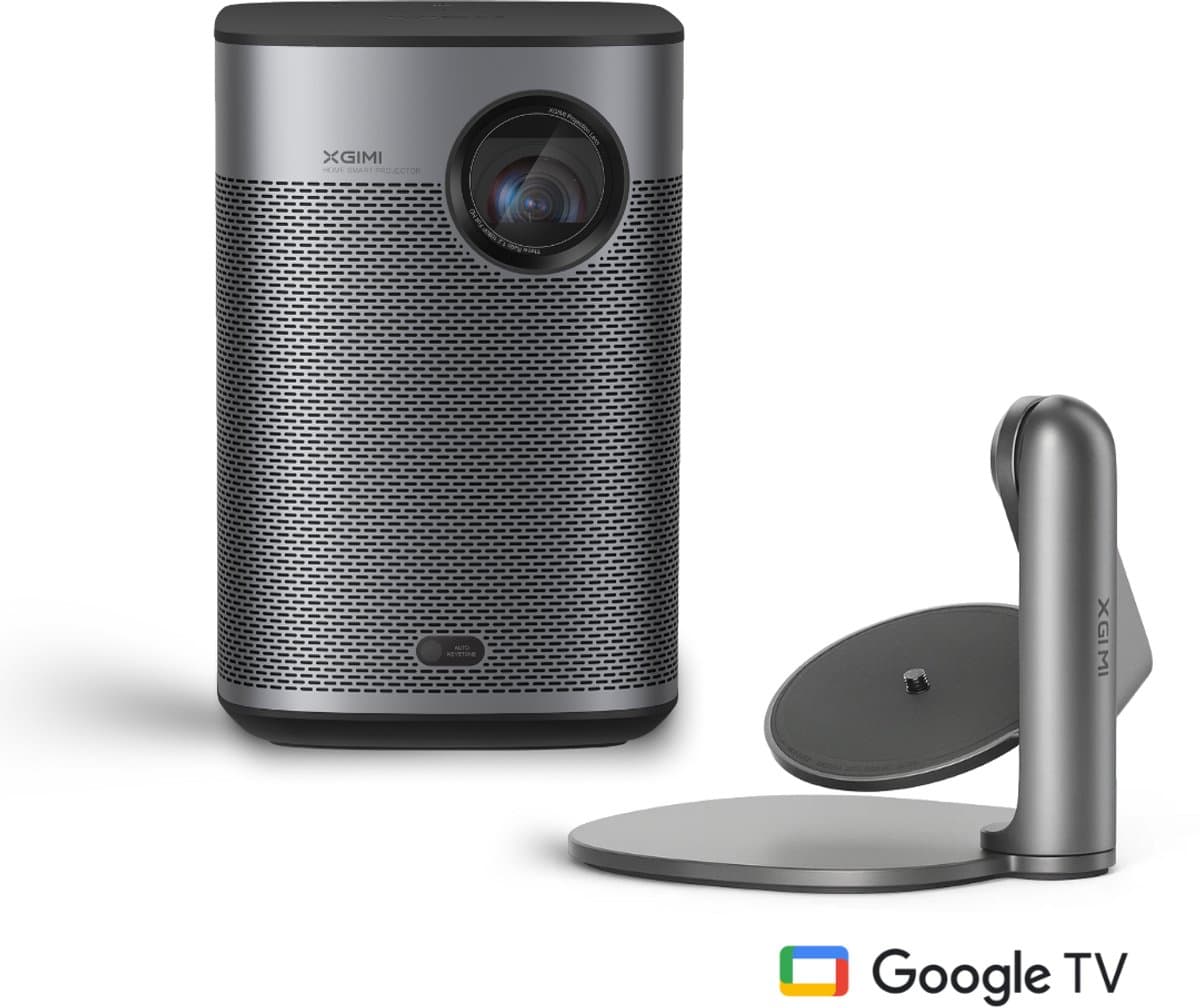 XGIMI Halo+ (GTV) met Multi-Angle Stand - Draagbare Smart-projector - Beamer - Google TV Ref + 3.0 - Harman/Kardon 2 x 5W luidsprekers - Chromecast - 700 ISO Lumen - Dolby Audio - Bluetooth 5.1 - DTS-HD — afbeelding 1