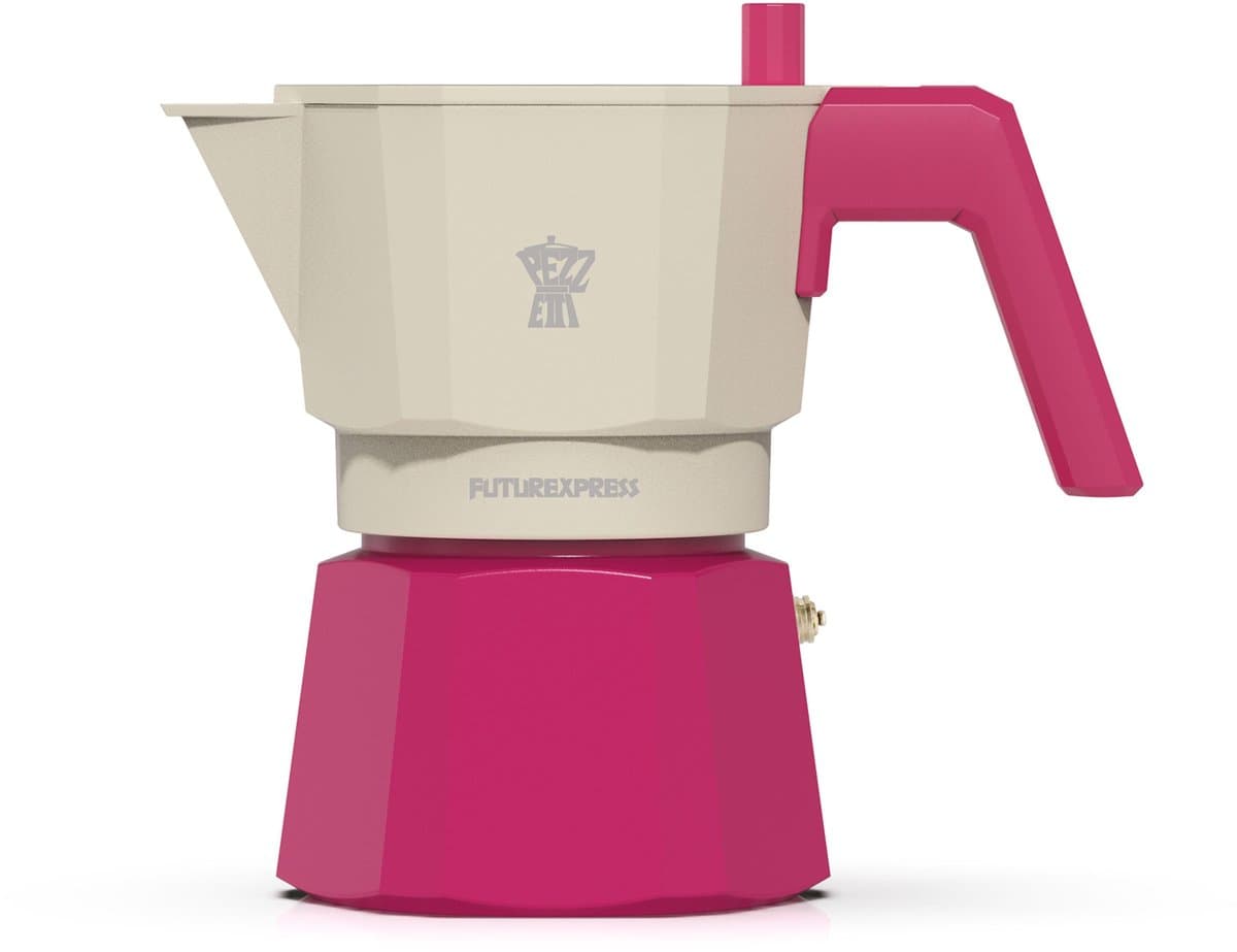 Italiaans koffiezetapparaat - PEZZETTI - FUTUREXPRESS - Aluminium - 3 kopjes - Fuchsia — afbeelding 1