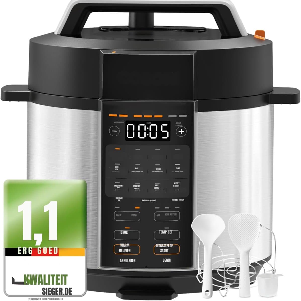 MMP® Multicooker - Multicookers - Zwart - 38cm x 34cm x 32cm — afbeelding 1