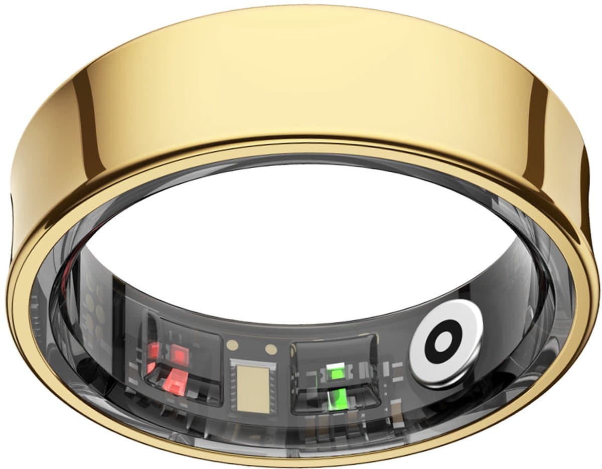 NOLATR Smart Ring LUX – Slimme Ring met Stappenteller, Activiteitstracker & Hartslagmeter – Zonder Abonnement & Nederlandse App – Goud – Maat 7 — afbeelding 1