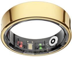 NOLATR Smart Ring LUX – Slimme Ring met Stappenteller, Activiteitstracker & Hartslagmeter – Zonder Abonnement & Nederlandse App – Goud – Maat 7