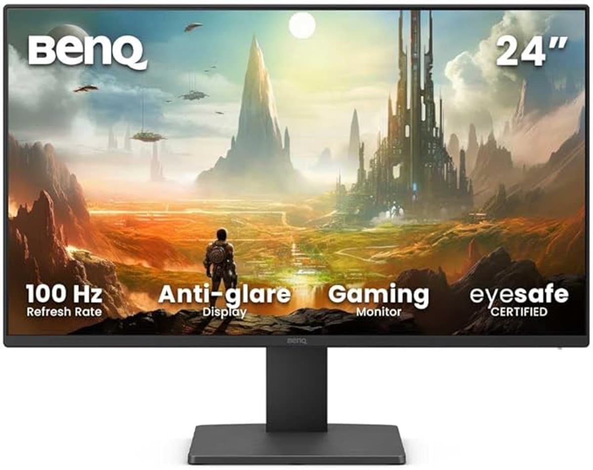 BenQ Monitor 24 inch GW2491 - IPS Beeldscherm Computer - 1080p - FHD - 100Hz - Eye-CareU - Full HD Scherm- 99% sRGB - Low Blue Light Plus — afbeelding 1