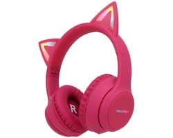 imoshion Kinder Koptelefoon Kattenoortjes - Bluetooth en Decibelbegrenzer - Kinderkoptelefoon Draadloos en Met Draad