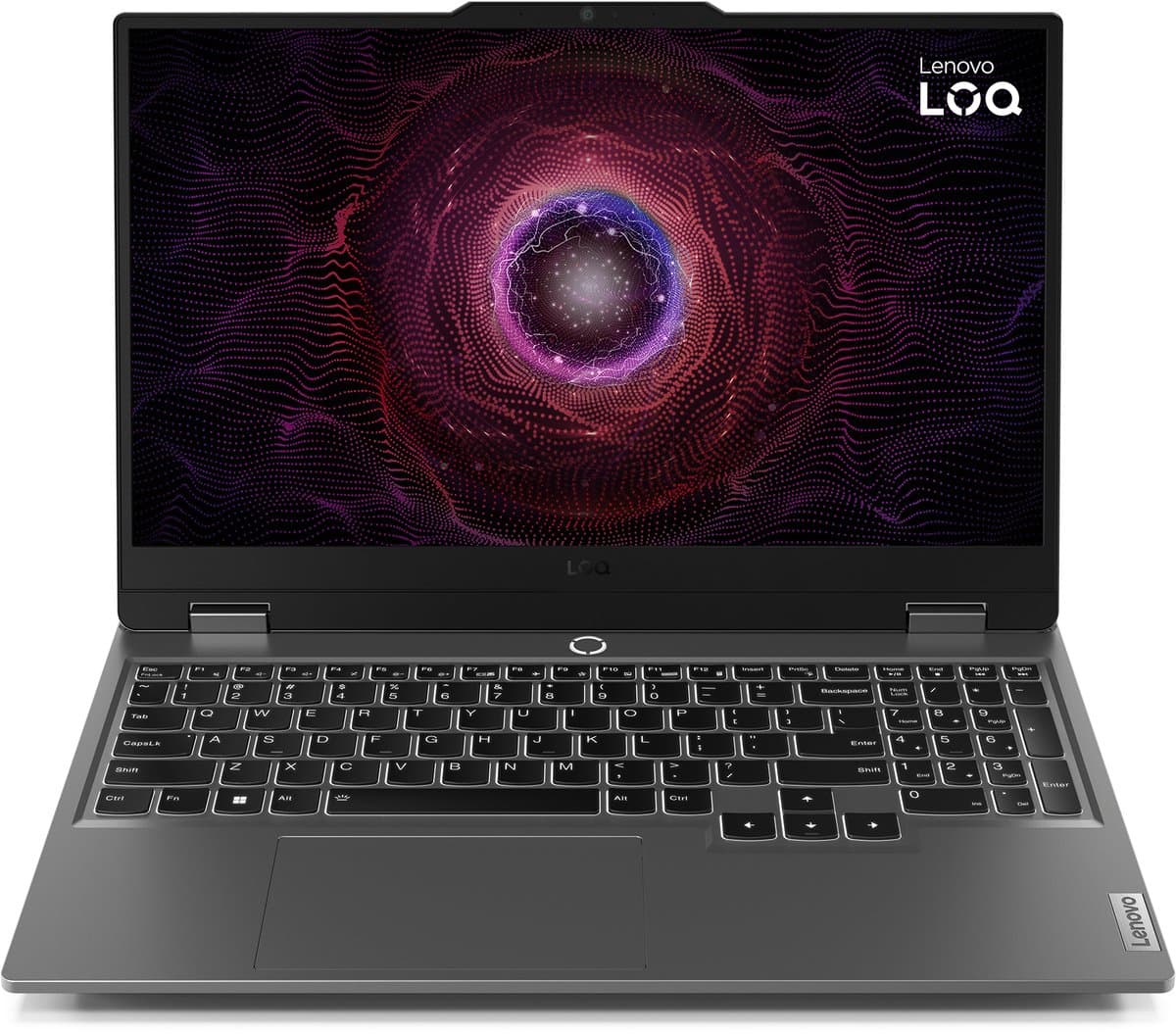 Lenovo LOQ 15ARP9 AMD Ryzen™ 5 7235HS Laptop 39,6 cm (15.6") Full HD 16 GB DDR5-SDRAM 512 GB SSD NVIDIA GeForce RTX 4050 Wi-Fi 6 (802.11ax) Engels Grijs — afbeelding 1