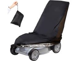 Lawn Mower Cover - Waterproof - Universele Tuinmachinehoes - 210D Oxford - Zwart - 193 x 112 x 63 cm