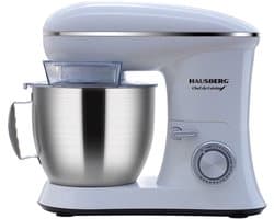 Hausberg HB-7622AB Multifunctionele Keukenmachine 1700 W | 6,5 L RVS Mengkom | 10 Snelheden – Wit