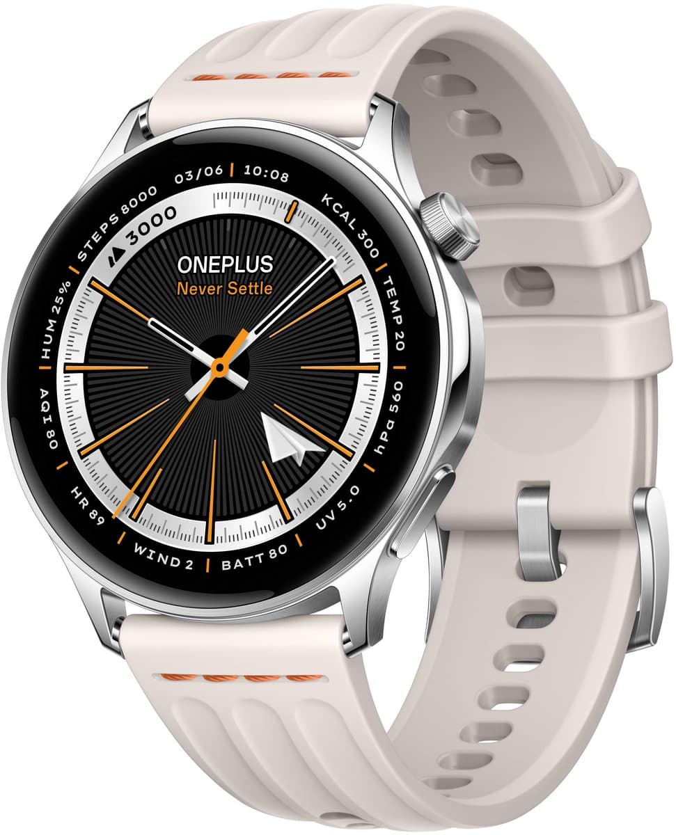 One Plus Watch Lite - Smartwatch - Zilverkleurig Steel — afbeelding 1