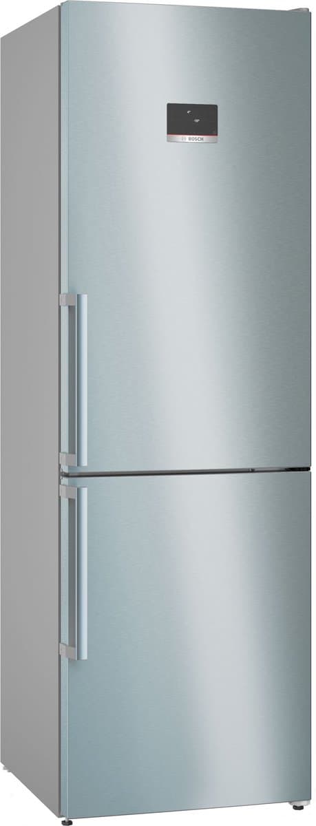Bosch KGN367ICT - Serie 4 - Koelkast - Koel-vriescombinatie - 186 cm - Energielabel E - Total No Frost - Nooit meer ontdooien - VitaFresh XXL 0°C: houd etenswaren langer vers met extra ruime vershoudlades - RVS — afbeelding 1