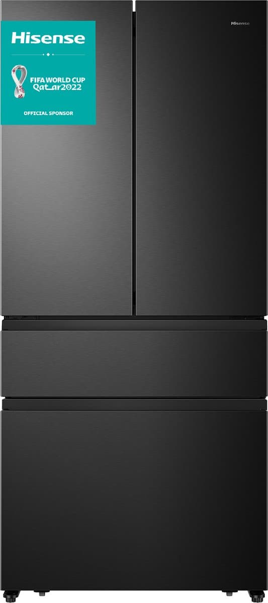 Hisense RF540N4SBF2 amerikaanse koelkast Vrijstaand 533 l E Zwart — afbeelding 1
