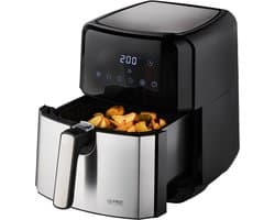 TZS First Austria Airfryer - Heteluchtfriteuse - 5L - 1700W - 80ºC tot 200ºC - Digital Touchscreen - Zwart