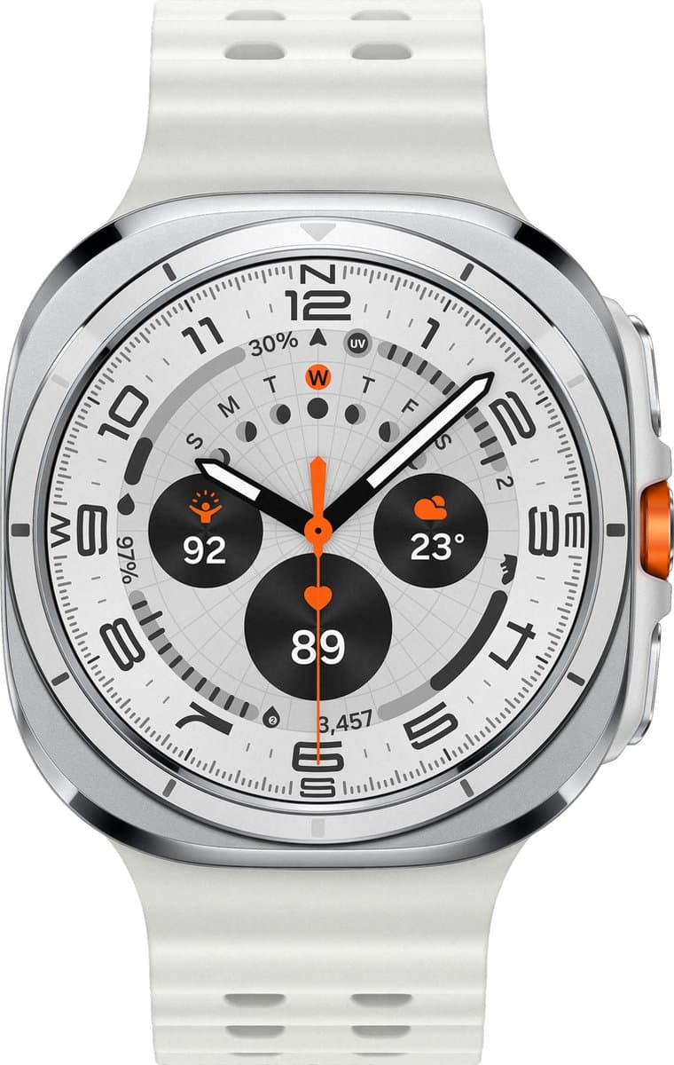 Samsung Galaxy Watch Ultra - Smartwatch - 47mm - E-simkaart - Titanium White — afbeelding 1
