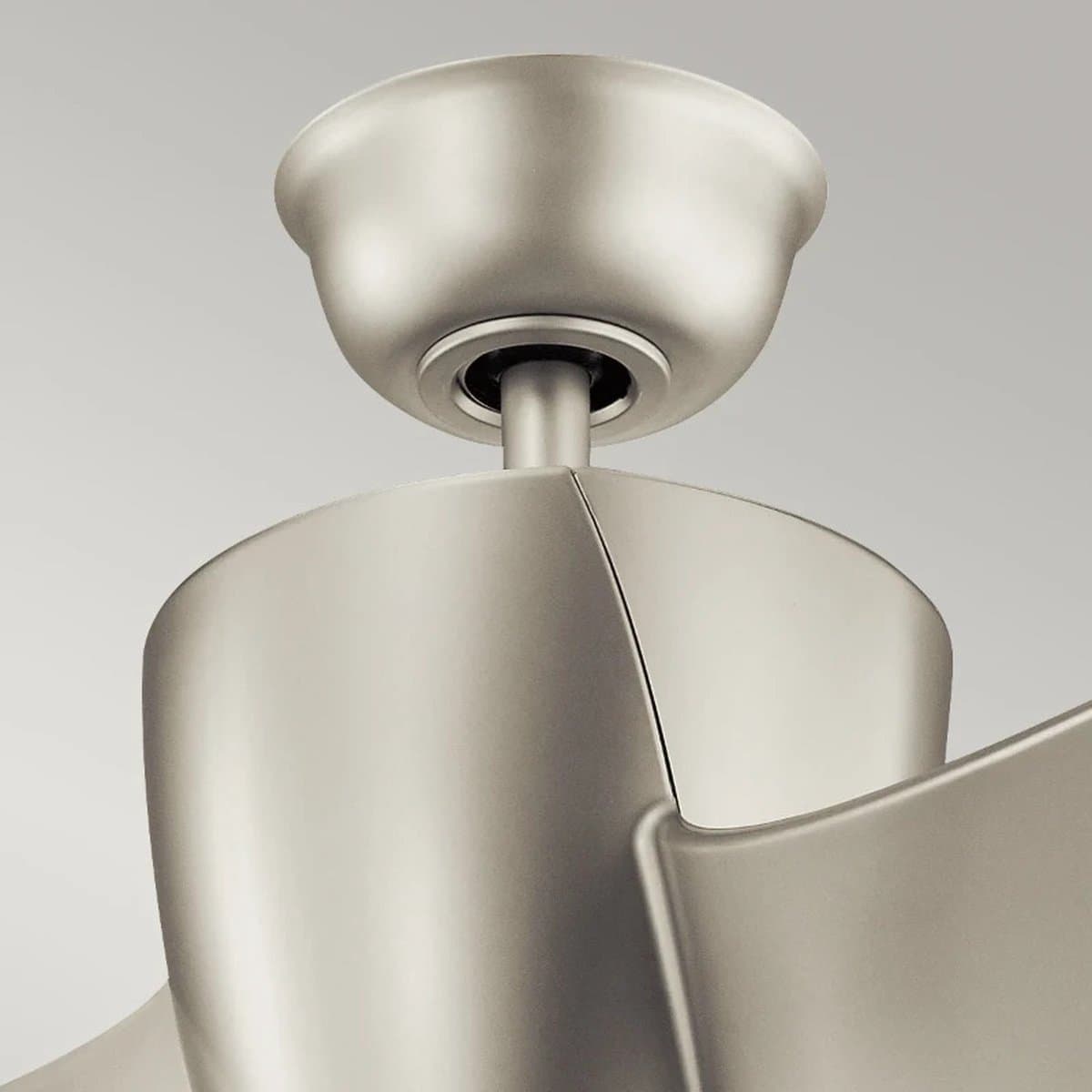 Plafondventilator met verlichting - Phree - 56in / 142cm ventilator - geborsteld nikkel — afbeelding 1