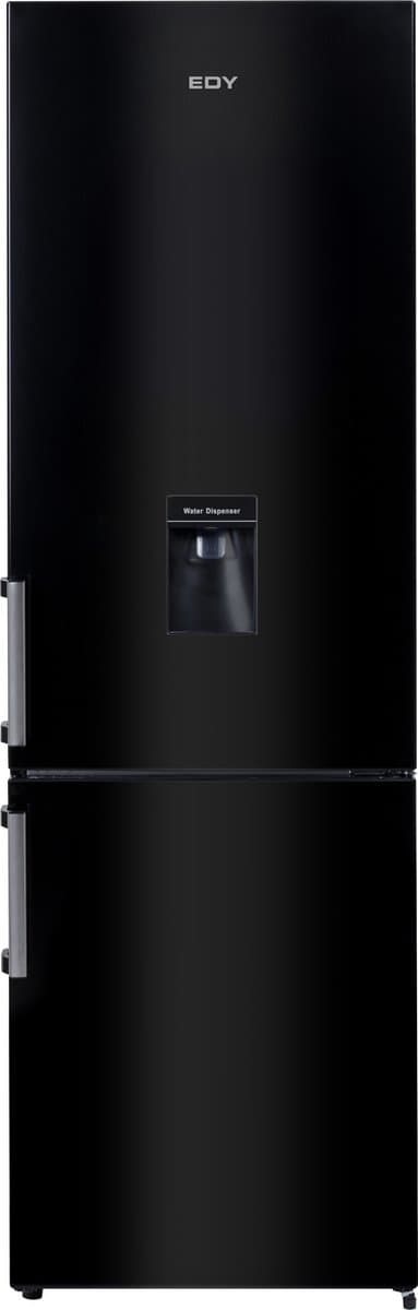 EDY EDHC8089 - Koel- Vriescombinatie - Zwart - E Klasse - Waterdispenser - 5 Jaar Garantie — afbeelding 1