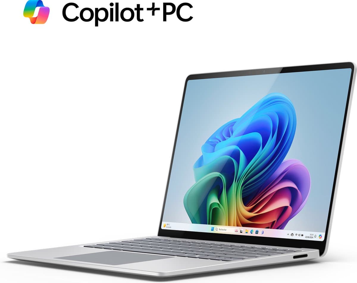 Microsoft Surface Laptop Copilot+ PC 13.8 Snapdragon X Elite / 16GB / 512GB Platinum — afbeelding 1