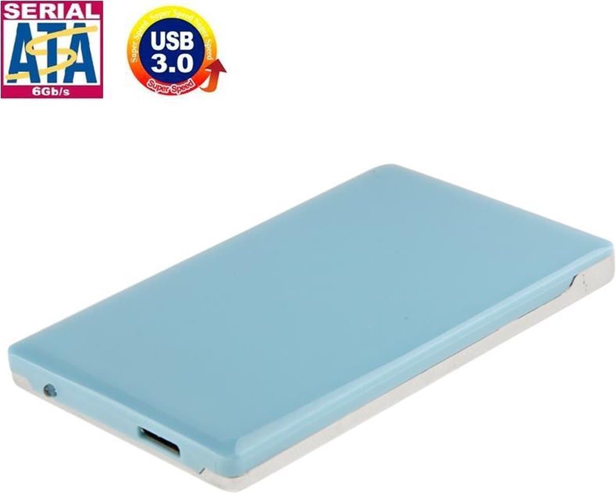 Let op type!! Externe USB 3.0 behuizing voor 2.5 inch IDE & SATA HDD harde schijf (blauw) — afbeelding 1