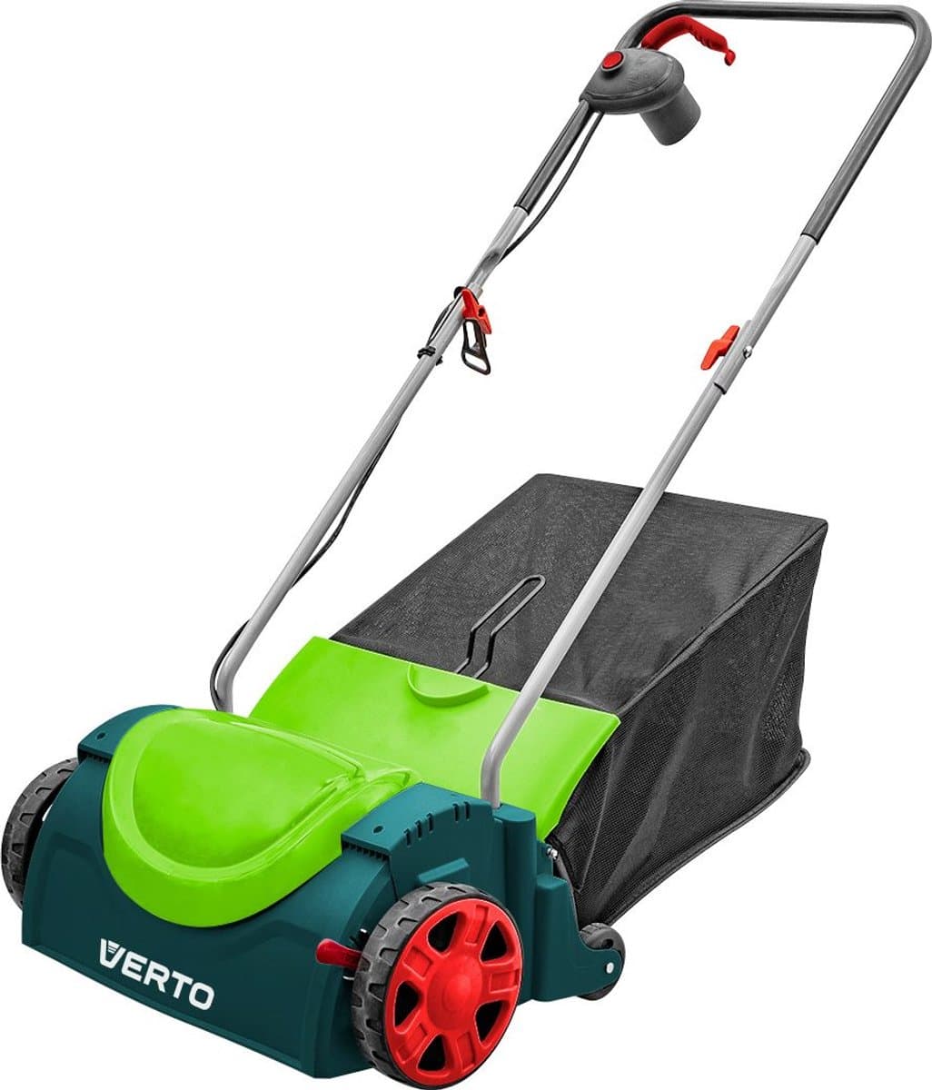 Verticuteer Machine 1400w 48L Opvangbak, Werk Wijdte 380mm, Hoogte instelbaar 3-12mm, 7 Messen — afbeelding 1