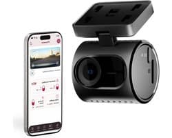Compacte dashcam - Auto camera - Veilig rijden - 15K resolutie - 120 graden - Zwart