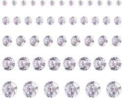 Set van 376 facet geslepen heldere zirconia stenen in 2mm tot 6mm voor nail art en sieraden maken, met diverse formaten voor creatieve toepassingen
