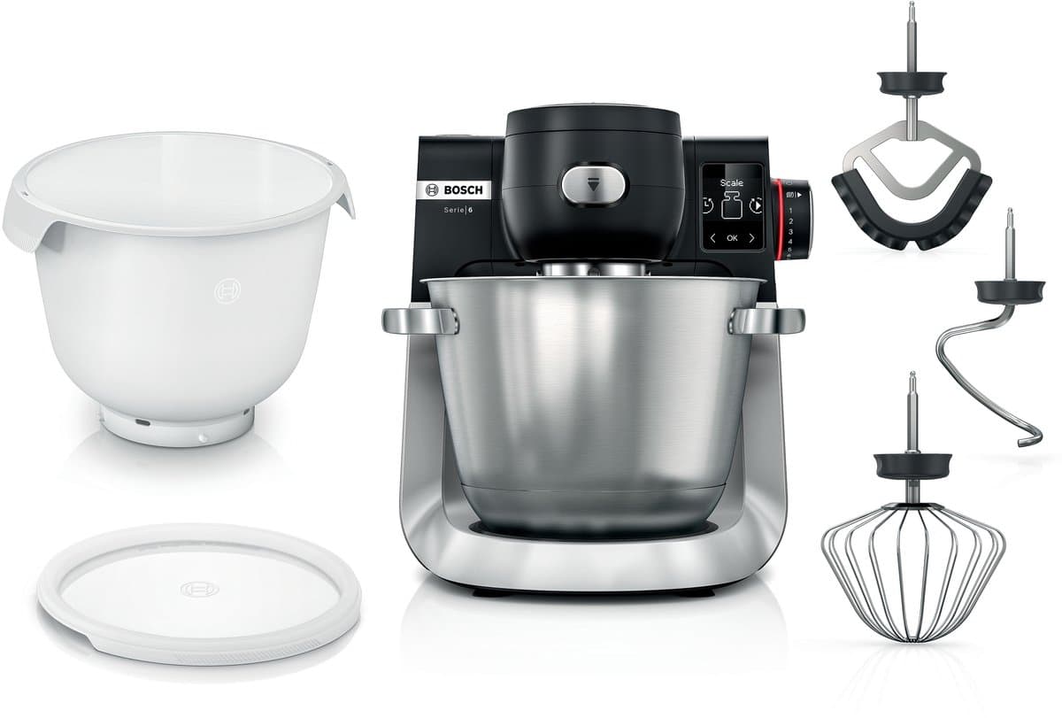 Serie 6 Keukenmachine met weegschaal en timer 1600 W Zwart, RVS MUMS6ZS18 — afbeelding 1