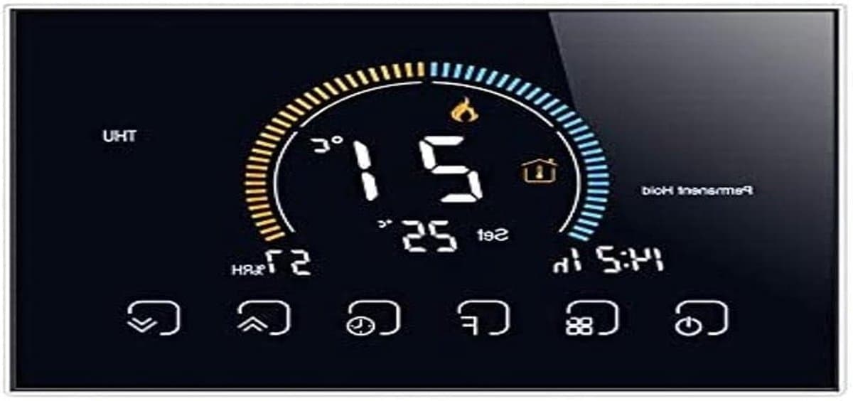 Slimme Thermostaat - Wi-Fi Regelaar - Verwarming Regelen - Intuïtief Kleurendisplay - 48 Inch Scherm - Zwart — afbeelding 1