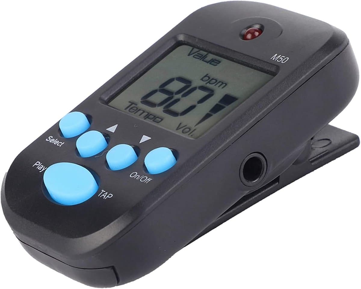 Digitale Metronoom - Beat Tempo Trainer - Muziek Oefenen - Instelbaar Volume - 30 gram - Zwart — afbeelding 1