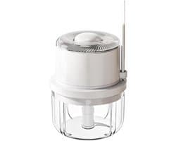 Mini Hakmolen - Elektrische Chopper - Keuken Assistent - Draadloos Werken - 350 ml - Wit