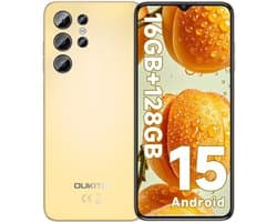 OUKITEL C1 smartphone – 6,52 inch – Android 15, 16GB RAM, 128GB opslag, 5150mAh batterij
